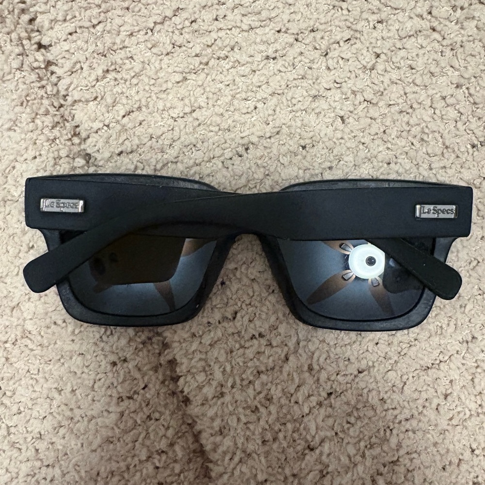 Le Specs Matte Black Sunglasses